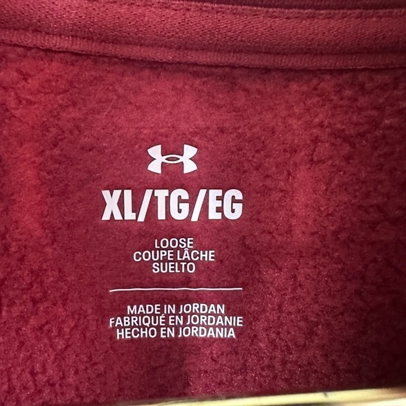 Under Armour Men’s Armourfleece Quarter Zip Pullover Size XL - Picture 6 of 10